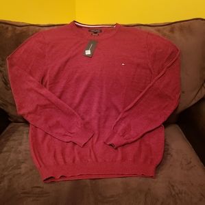 Tommy Hilfiger Burgundy Crewneck Sweater